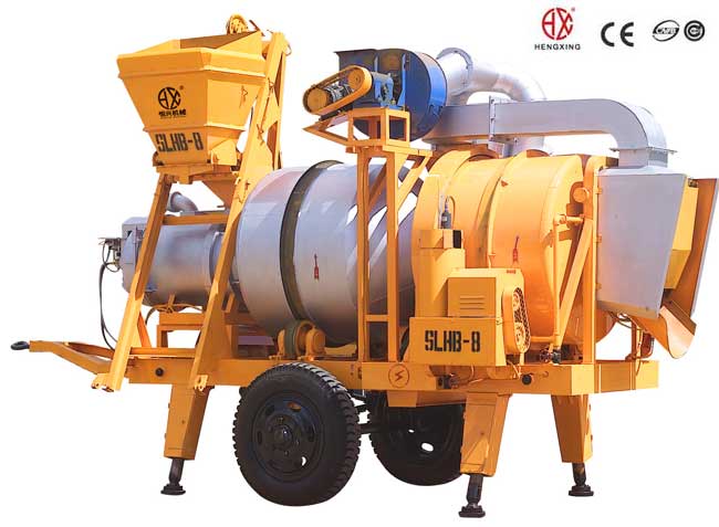 移動雙滾(gun)筒間歇式瀝青混(hùn)合料拌和機